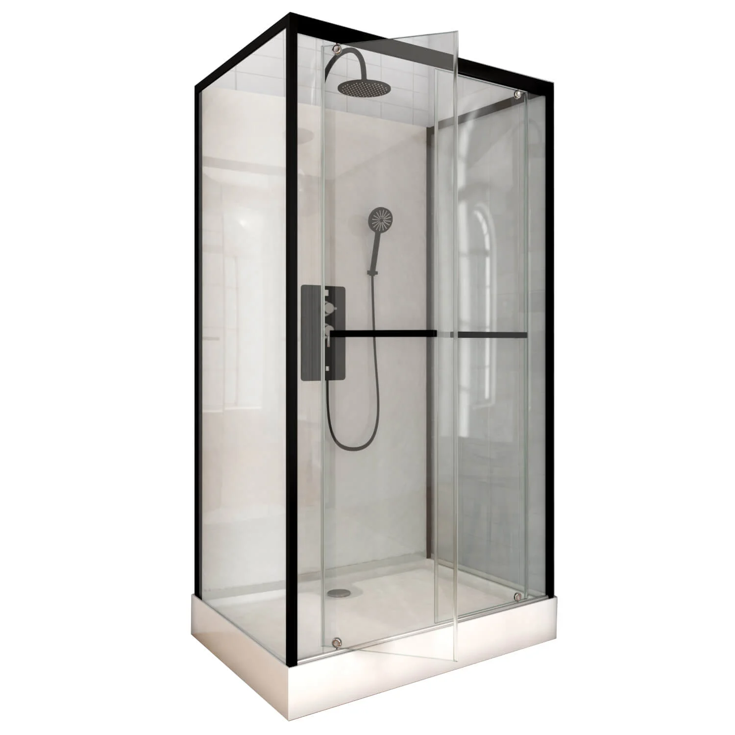 Harma Urban shower cabin — technical drawing