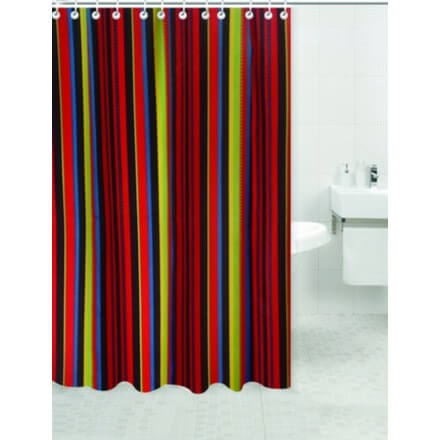 Shower Curtain 180X200Cm Rv, 100% Polyester